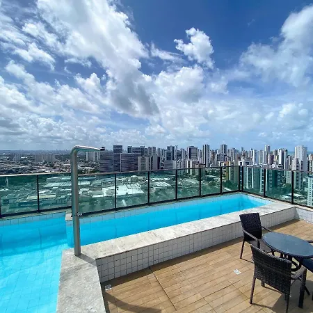Flat Localizado A 200M Shopping Recife, Bem Perto Da Praia De Boa Viagem E Com Wi-Fi 400Mbps Exterior photo