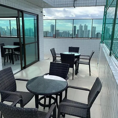 Flat Localizado A 200M Shopping Recife, Bem Perto Da Praia De Boa Viagem E Com Wi-Fi 400Mbps Exterior photo