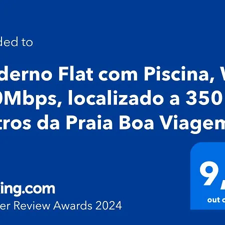 Flat Localizado A 200M Shopping Recife, Bem Perto Da Praia De Boa Viagem E Com Wi-Fi 400Mbps Exterior photo