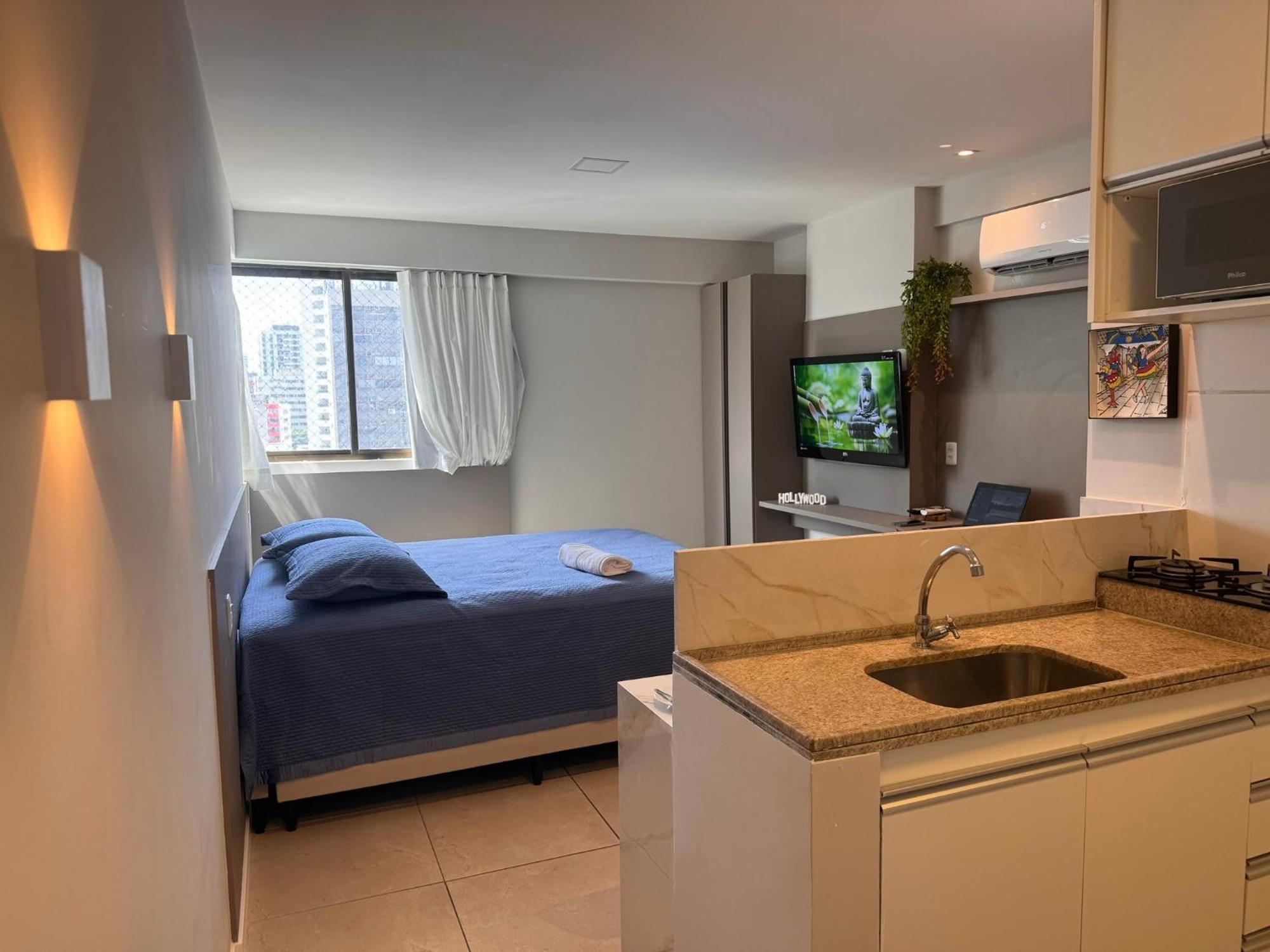 Apartment Flat Localizado A 200m Shopping Recife, Bem Perto Da De Boa Viagem E Com Wi-fi 400mbps Recife